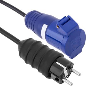 CLAVIJA 2P+T CON CABLE Y SCHUKO