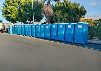 WC químico portátil listo para su utilización