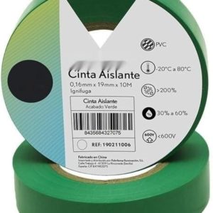 CINTA AISLANTE VERDE PVC