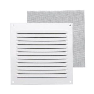 REJILLA VENTILACIÓN ALUMINIO BLANCO 17X17 C/MOSQUITERA