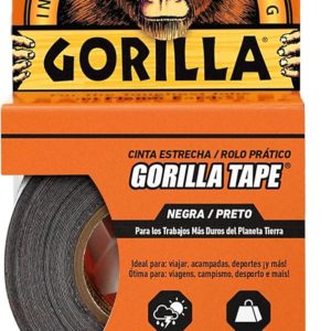 CINTA AMERICANA GORILLA ESTRECHA 9M X 25MM NEGRA