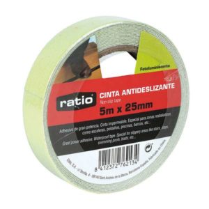 CINTA ANTIDESLIZANTE 25MMX5M FOTOLUMINISCENTE