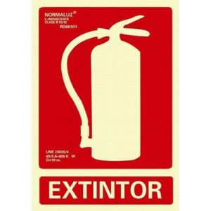 CARTEL EXTINTOR 40X30 PVC