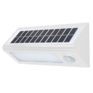 APLIQUE LED SOLAR MATEL BLANCO SENSOR 27CM 8W FRÍA