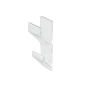 COLGADOR ADHESIVO HANSTIK 20x85MM TRANSPARENTE (2 UNIDADES)