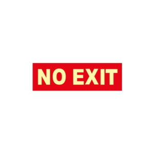 SEÑAL 297X105 CLASE B FOTOLUM. NO EXIT (FONDO ROJO)