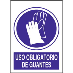 SEÑAL OBLIGATORIO USO DE GUANTES (240X340)