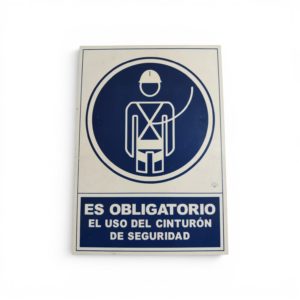 SEÑAL OBLIGATORIO CINTURÓN DE SEGURIDAD