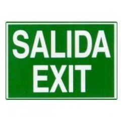 SEÑAL FOTOLUMINISCENTE SALIDA EXIT 300X200