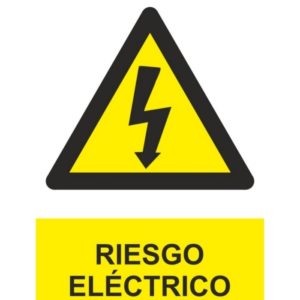 SEÑAL RIESGO ELÉCTRICO 210X300 POLIESTERINO