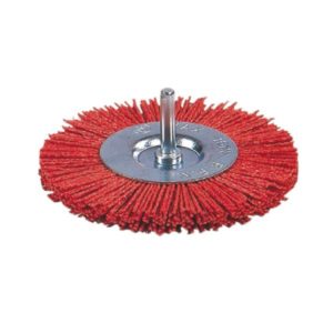 CEPILLO NYLON ROJO CIRCULAR 75MM