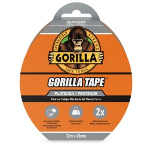 CINTA AMERICANA GORILLA 11M X 48MM PLATA