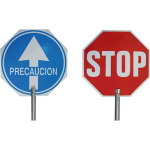 SEÑAL MANUAL (PALETA SEÑAL MANUAL 2 CARAS "STOP-PASO") 4950